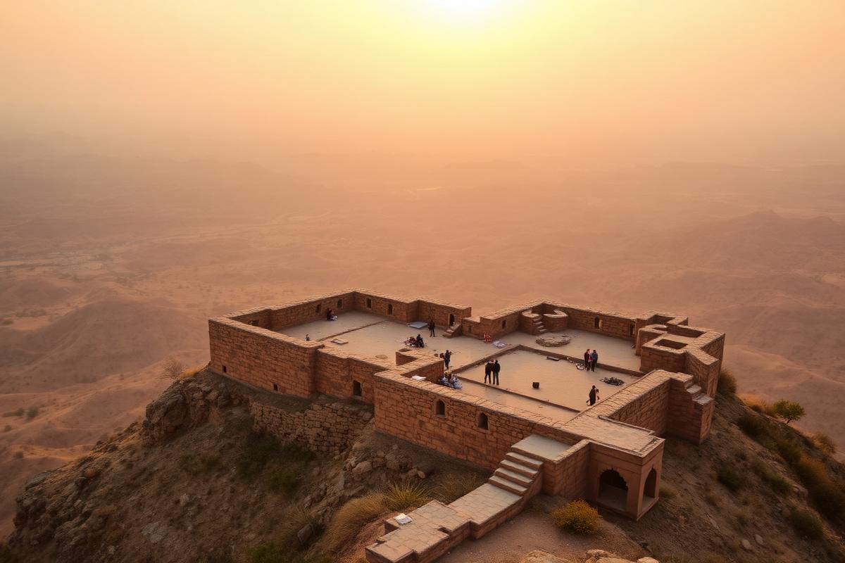Madhogarh hilltop fort in the Aravallis